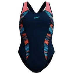 SPEEDO Damen Schwimmanzug Womens Placement, Zoom Boom Placement - True Navy, 42