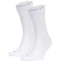 Falke Unisex Sportsocken 2er Pack - Run, Freizeitsocken, unifarben #1 Weiß 37-38