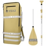 YEAZ LE CLUB KIT rucksack und paddel SUP-Paddel, Rucksack und Paddel gelb