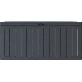 Prosperplast Boardebox Gartenbox Kissenbox Gartentruhe Verschließbar 290 Liter Anthrazit - Grau