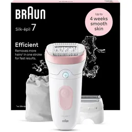 Braun Silk-épil 7 7-030 Weiß/Flamingorosa