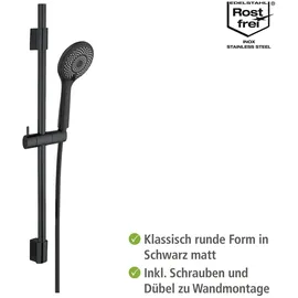 Wenko Brauseset Watersaving Schwarz