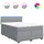 vidaXL Boxspringbett 140 x 200 cm Hellgrau
