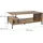 Relaxdays TV-Lowboard 106 x 40 x 39,5 cm Braun/Schwarz Holz/Metall