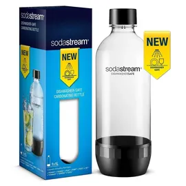 Sodastream 1l Wiederverwendbare Flasche Schwarz/Transparent