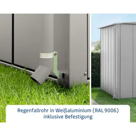Hörmann Regenfallrohr-Set für Gerätehäuser Moosgrün