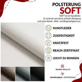 MKS Meble Boxspringbett 160 x 200 cm H4 Schwarz