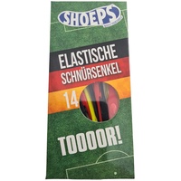 Shoeps Elastische Schnürsenkel Mehrfarbig Deutschland Mix - 14 im Pack