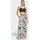 adidas Satin Wide Leg Hose Multicolor/Off White XS