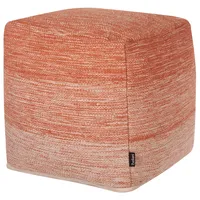 Beliani Pouf HIRRI Baumwolle Orange