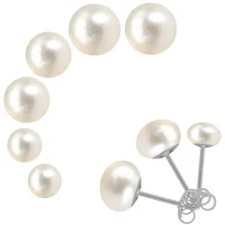 Perlenohrringe FIRETTI "Multipack Schmuck Geschenk Silber 925 Ohrschmuck Perle", weiß (silber, 925, weiß), Ohrringe, Silber 925 (Sterlingsilber)-Perlen, Silber 925 (Sterlingsilber), Perlen, mit Süßwasserzuchtperle