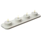 uYuni LED Maxi Teelichter 4 St. weiß