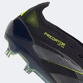 adidas Predator Elite FG Herren Core Black/Carbon/Lemon 45 1/3