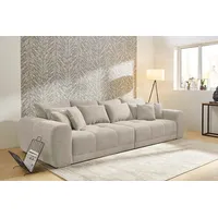 Big-Sofa JOCKENHÖFER GRUPPE "Moldau XXL, B: 306 cm", grau (grau, beige), B:306cm H:83cm T:134cm, Cord: 100% Polyester, Sofas, Big-Sofa, Mega-Sofa, mit 4 Zierkissen & Federkern