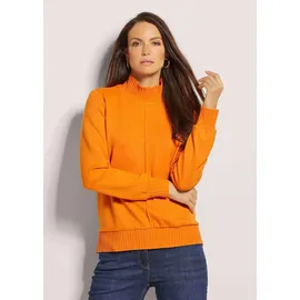 Madeleine Sweatshirt Rippenabschlüsse Orange 38