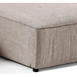 petits-meubles U-Sofa Cord 5-Sitzer Schwarz