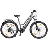 Eleglide C1 ST Trekkingrad mit 250-W-Mittelmotor, 27,5-Zoll-Rädern, 522-Wh-Akku, 150 km Reichweite, hydraulischer Federung und hydraulischen Scheibenbremsen C1 ST schwarz