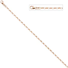 Jobo Kette ohne Anhänger JOBO, rosa (roségoldfarben), Halsketten, Damen, Silber 925 (Sterlingsilber), L: 70, Ankerkette 925 Silber roségold vergoldet 70 cm