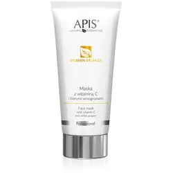 APIS VITAMIN BALANCE, Creme-Maske mit Vitamin C und weißen Trauben, Anti-Aging - 200 ml 200 ml