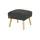 Soho Polsterhocker Jolyn 49 x 45 x 49 cm Grau
