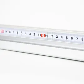 SCHMIDT systemprofile Längenanschlag D 2m Aluminium-Profil Säge-Anschlag 1m-1m Mitte Maßband Stahl 2x Ablängklappe