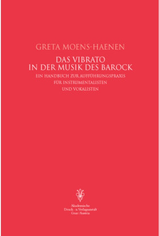 Das Vibrato In Der Musik Des Barock - Greta Moens-Haenen, Kartoniert (TB)
