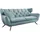 KAWOLA 2-Sitzer Charme Cord hellblau