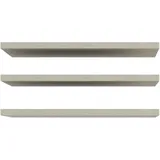 Forte grau, B:37,6cm H:42cm T:1,5cm, Spanplatte, Einlegeböden, Einlegeboden, 3er Set Einlegeboden, variable Positionierung, Textilstruktur