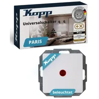 Kopp Kontrollschalter Paris arktisweiß,
