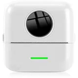 NK Mini Tragbare Thermodrucker Drahtlos, Multifunktionale Druckoptionen, Inklusive Papierrolle und USB-Kabel, Kompatibel mit iOS und Android, Farbe: Weiß