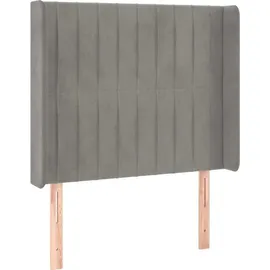 vidaXL Boxspringbett 100 x 200 cm Hellgrau