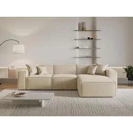 GRAINGOLD Ecksofa Arizona Beige Rechts