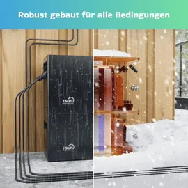 sunniva Balkonkraftwerk Full Black Bifazial 4000 W inkl. 8,04 kWh Speicher + 8 x 500 W Glas-Bifacial Module
