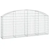 vidaXL Gabione mit Hochbogen 200 x 30 x 80 cm