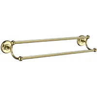 Smedbo Villa Doppelte Handtuchstange, Gold, 635 mm