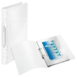 Leitz WOW Ringbuch 2-Ringe perlweiß