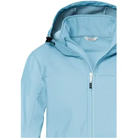 KILLTEC Damen Softshelljacke/Outdoorjacke mit Kapuze KOS 102 WMN SFTSHLL JCKT, eisblau, 46,