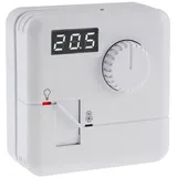 ChiliTec Thermostat Wandmontage Aufputz 110V-230V Temperatur Anzeige regelbar 5-30°C Digital Raumtemperaturregler für Heizung Fußbodenheizung