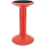 Storex Active Tilt Hocker, ergonomische Sitzgelegenheit für flexiblen Büro- und Stehtische, verstellbare 30,5-61 cm Höhe, Rot