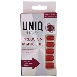 UNIQ Click On / Press Maniküre Nägel Rose Red 