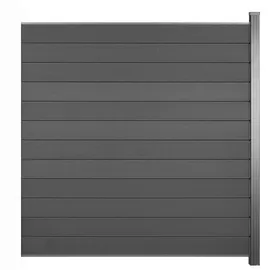 KOVALEX Steckzaun Erweiterungmodul inkl. 1 Pfosten Anthrazit Mattiert