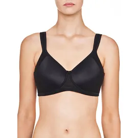 SUSA Schalen BH ohne Bügel Milano Damen, Gr. 80, Cup B, schwarz Stoff, Obermaterial: 79% Polyamid PA. 13% Elasthan EL. 8% Baumwolle CO., BHs Schalen-BH