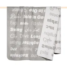 PAD Golf Kuscheldecke 150 x 200 cm Grau