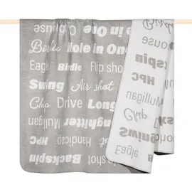 PAD Golf Kuscheldecke 150 x 200 cm Grau