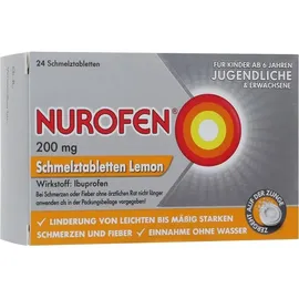 RECKITT Nurofen 200 mg Schmelztabletten Lemon 24 St.