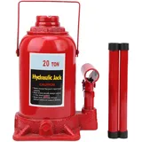 Hydraulischer Wagenheber 20T, Tragbarer Hydraulisch Hubheber Stempelwagenheber Metall Flaschenheber Wagenheber, für Automobilindustrie Bauwesen Industrie Landwirtschaft