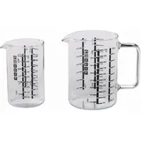 Simax BOHEMIA Cristal Messbecher Simax 2tlg. Kristall, Kristalloptik Transparent Klar