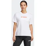 adidas TERREX Funktionsshirt CLASSIC LOGO für Sportmode und Outdoormode, mit Kurzarmdesign, ohne Verschluss weiß XL (46/48)