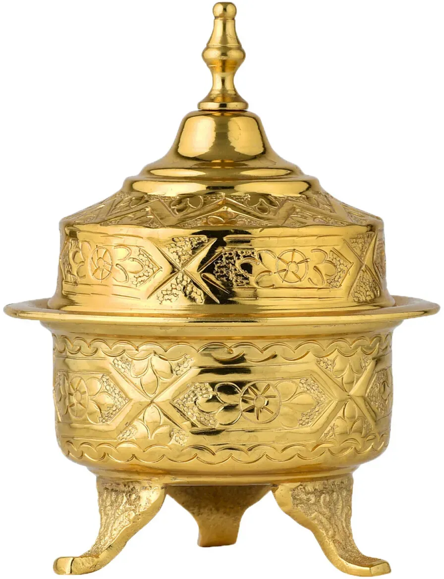 Orientalische Deko Zuckerdose Tischdeko Aufbewahrungsdose Bonboniere Nabila Gold