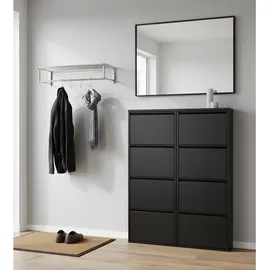 VCM Pisa 51 x 136 x 16 cm 8 Klappen schwarz